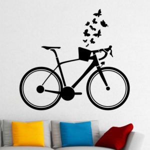 Ladies Cycle wall decal.