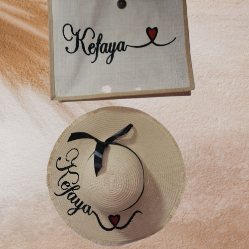 Personalised Beach Bag and Hat