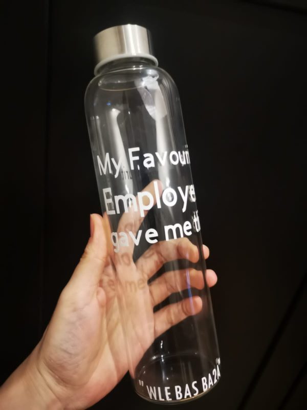 Personalised Clear Bottle