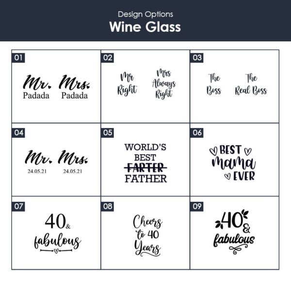 Design Options Wine Glass