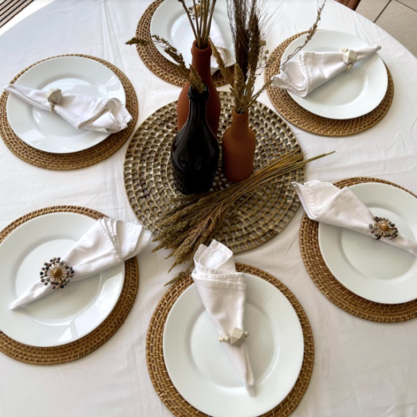 Table Setting with Napkin Rings