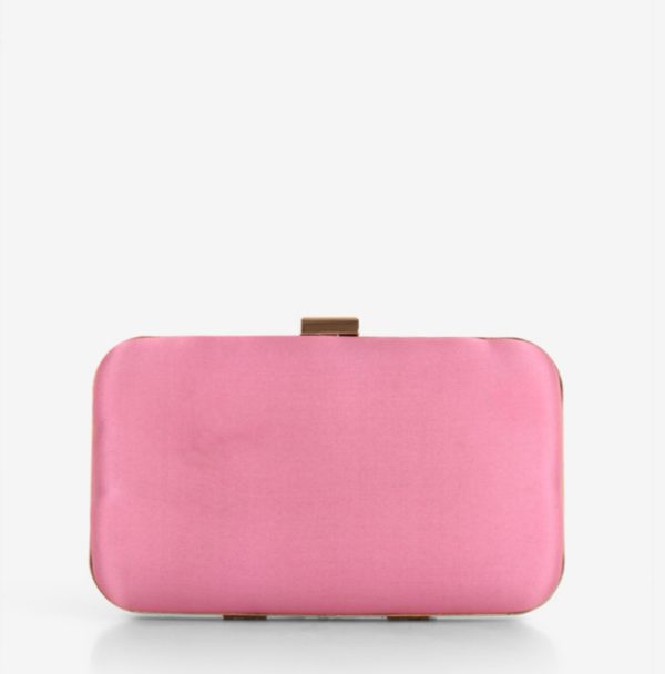 Embroidered Clutch - Pink
