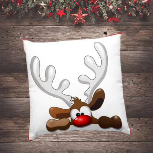 Reindeer Christmas Cushion