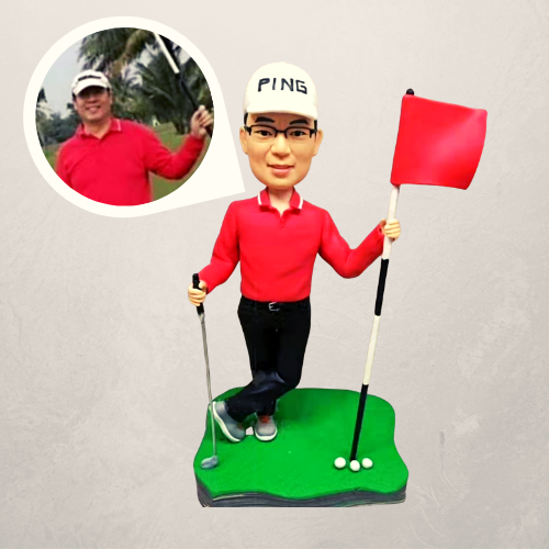 Custom 3D Golf Art Figure