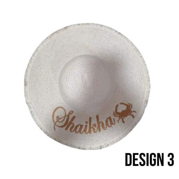 Personalised Beach Hat | Design 3