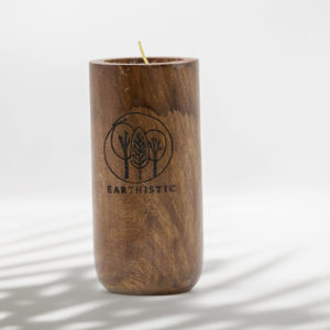 Acacia Wood Candle Jar
