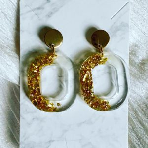 Unique resin earrings