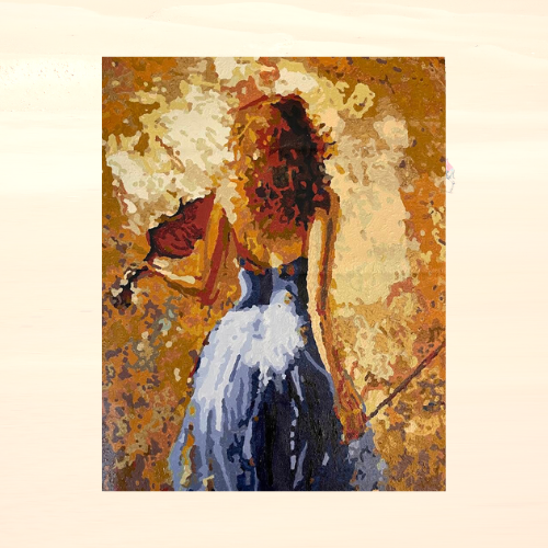 Violinist Lady Art Canvas