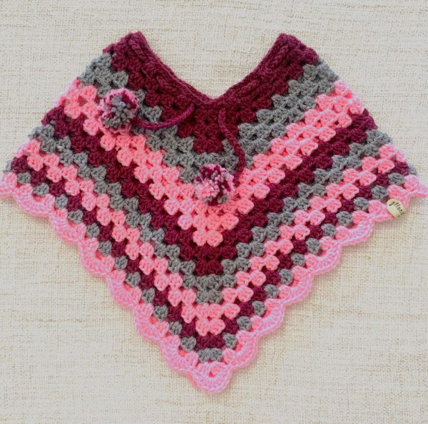 Customised Crochet Baby Poncho | 100% Handmade