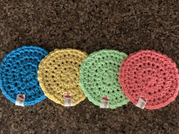 Boho Crochet Coasters | Set of 4 Pop Color Coasters