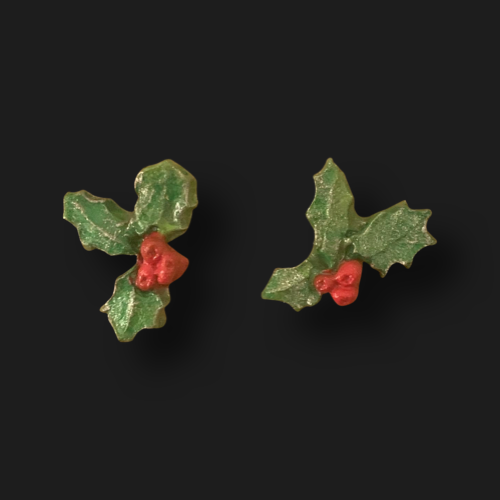Christmas Earrings - Mistletoe