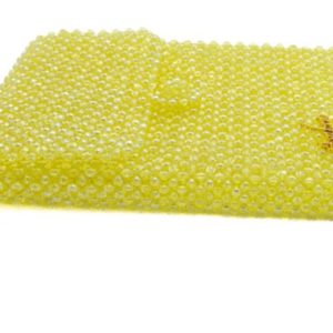 Anisa Yellow Pearl Beaded Crossbody | Handmade Bag