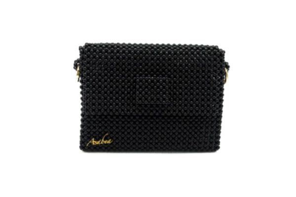 Aurora Black Pearl Beaded Handmade Bag