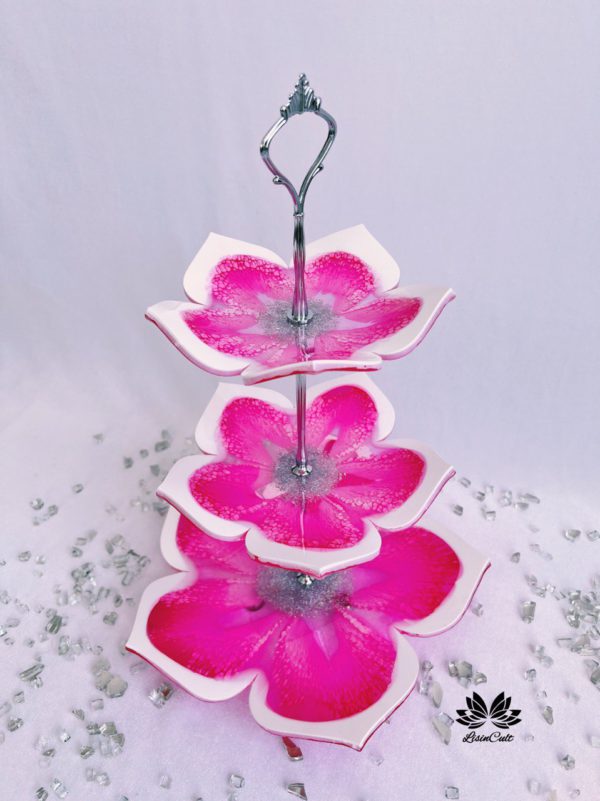 Girlish Pink 3 Tier Cake Stand | High Tea Serveware