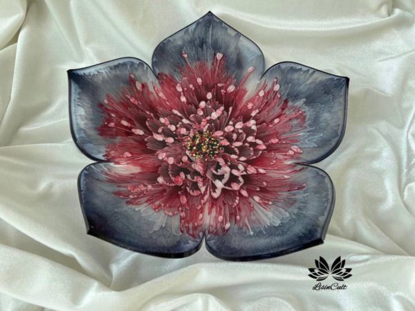 3D Flower Resin Dish | Handmade Tableware