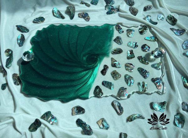 Whirlpool Emerald Tray | Handmade Servingware