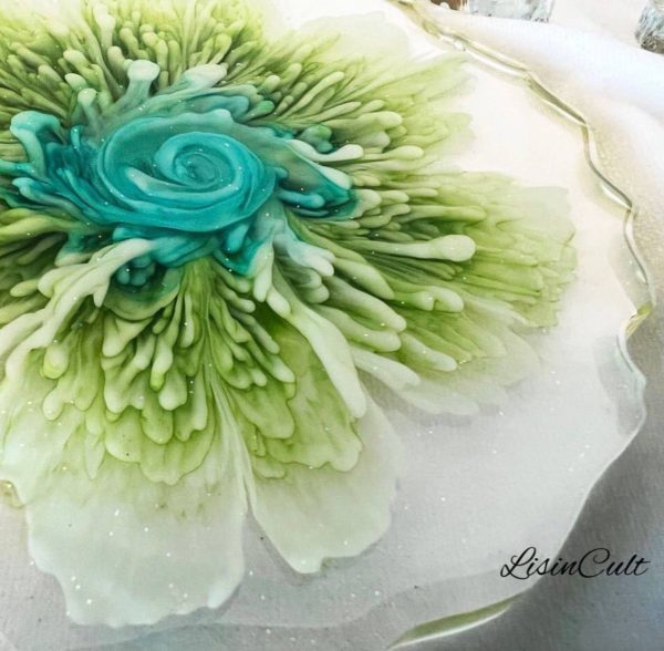 3D Floral Resin Coaster Set | Handmade Coasters
