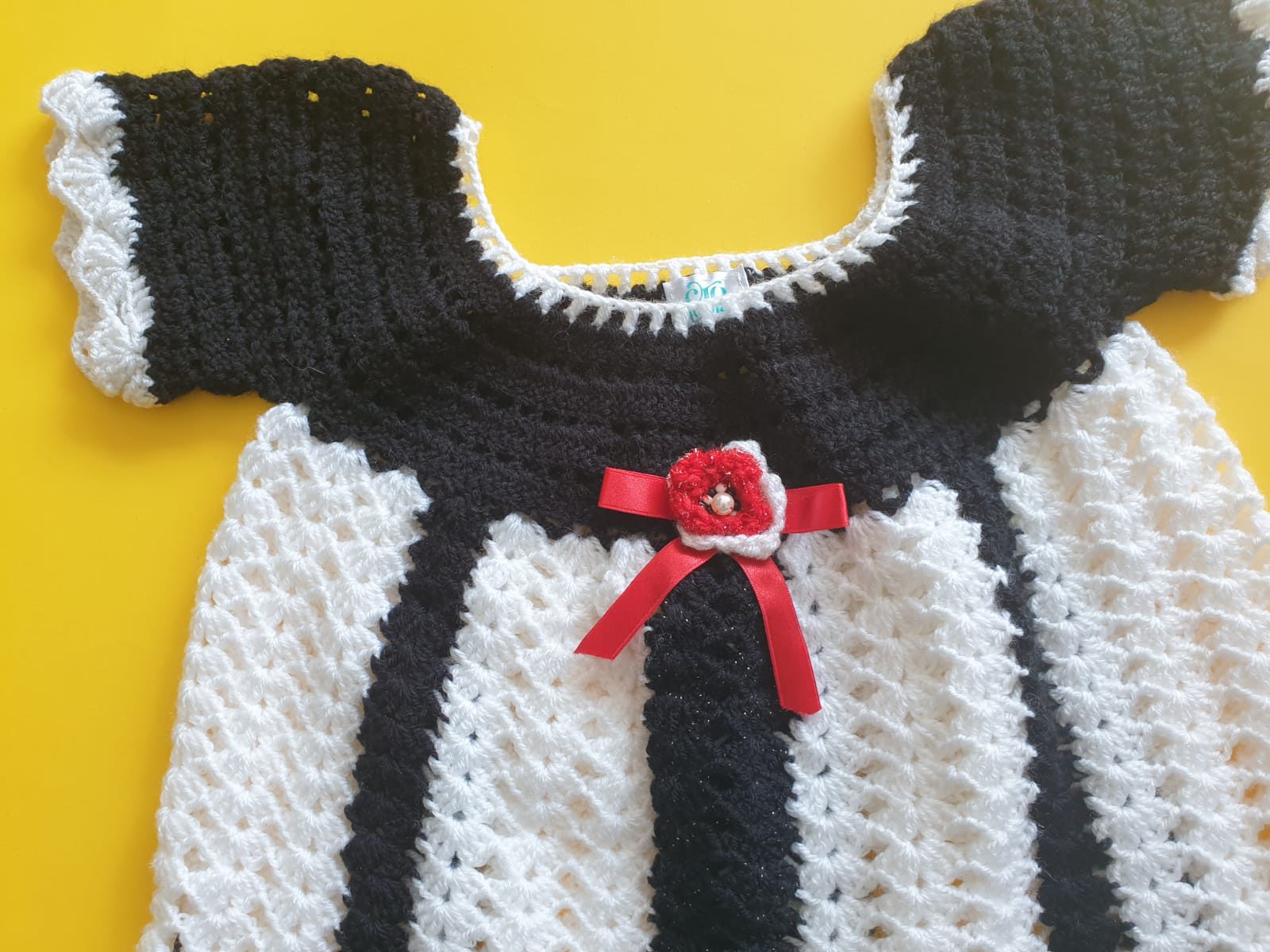 Piano Crochet Dress | Handmade Dress for Girls