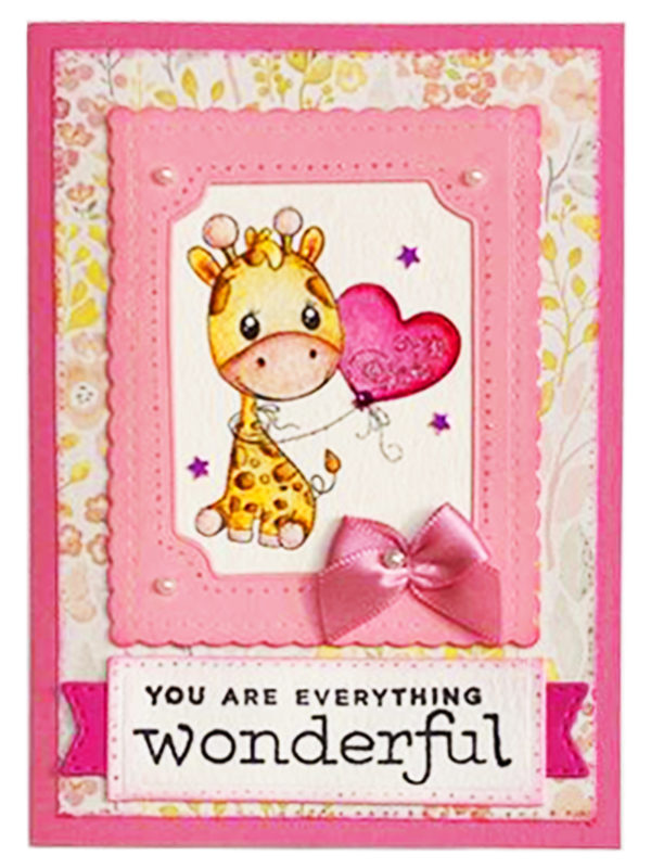 Love Card You Are Everything Wonderful Giraffe