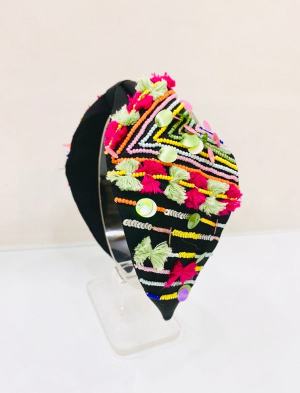 Hand Embroidered Boho Headband