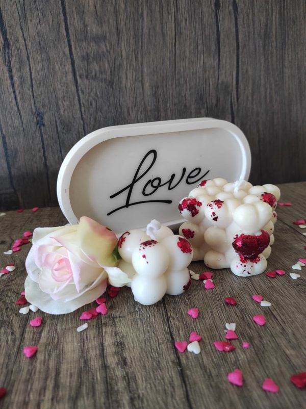 Heart Cube Candle