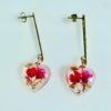 Unique resin flower earrings
