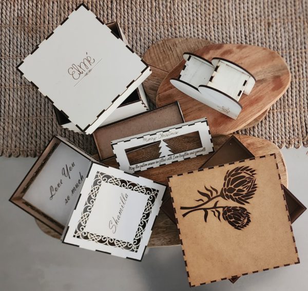 Customized Wood Laser Cut Box | Personalized Gift Box