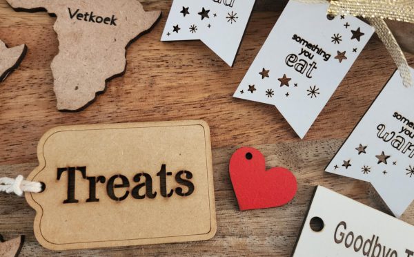 Custom Laser Cut Wooden Labels | Personalised Place Setting
