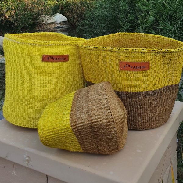 Handmade African Woven Basket- 10 Inches