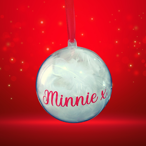Personalised Red Bauble