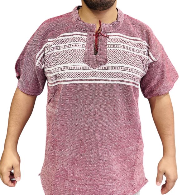 This mexican shirt is designed to have a loose, relaxed fit while still looking great. Linen cotton fabric keeps things light and breathable.