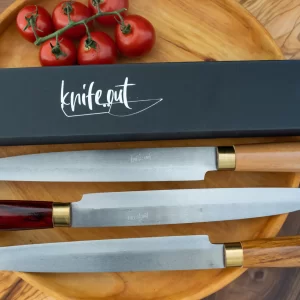 Kikubari (きくばり) Japanese Style Carbon Steel Knife with Box