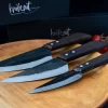 The Fins Rustic Carbon Steel Knife in 3 sizes