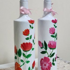 Bottle Art Flowers