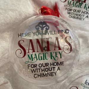 Santa magic key bauble