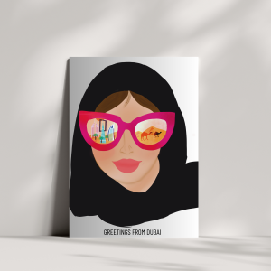 Greeting card - lady in sunglasses