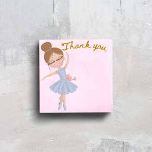 Thank you card - Little ballerina