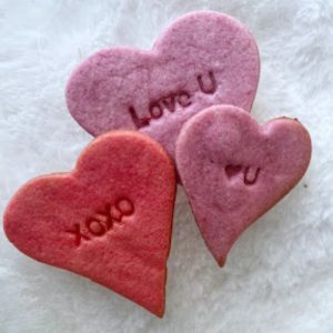 Valentines sugar cookies