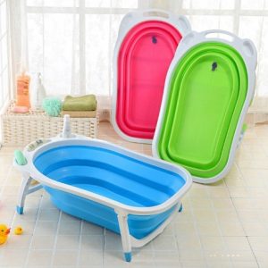 Pikkaboo Baby Foldable Portable Non-Slip Bath Tub