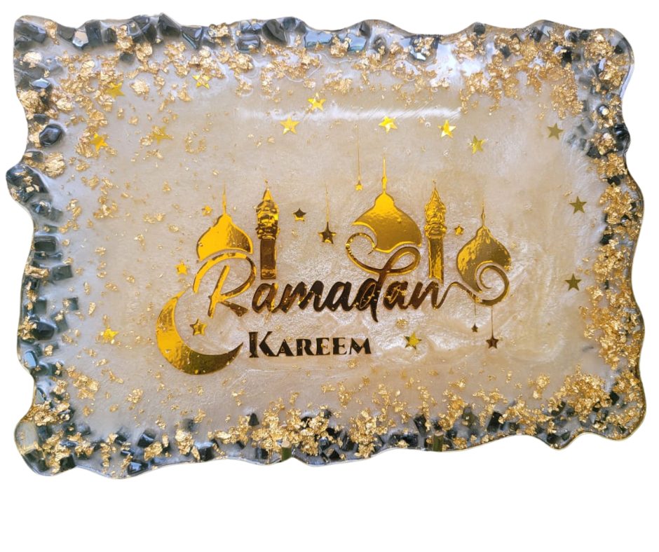 Ramazan frame white background