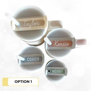 Personalized Stanley Tumbler Name Plates - Option 1